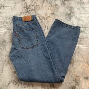 Levi’s 550 Relaxed fit 90s Mom Jeans Denim Blue size 28 waist Y2K boho
